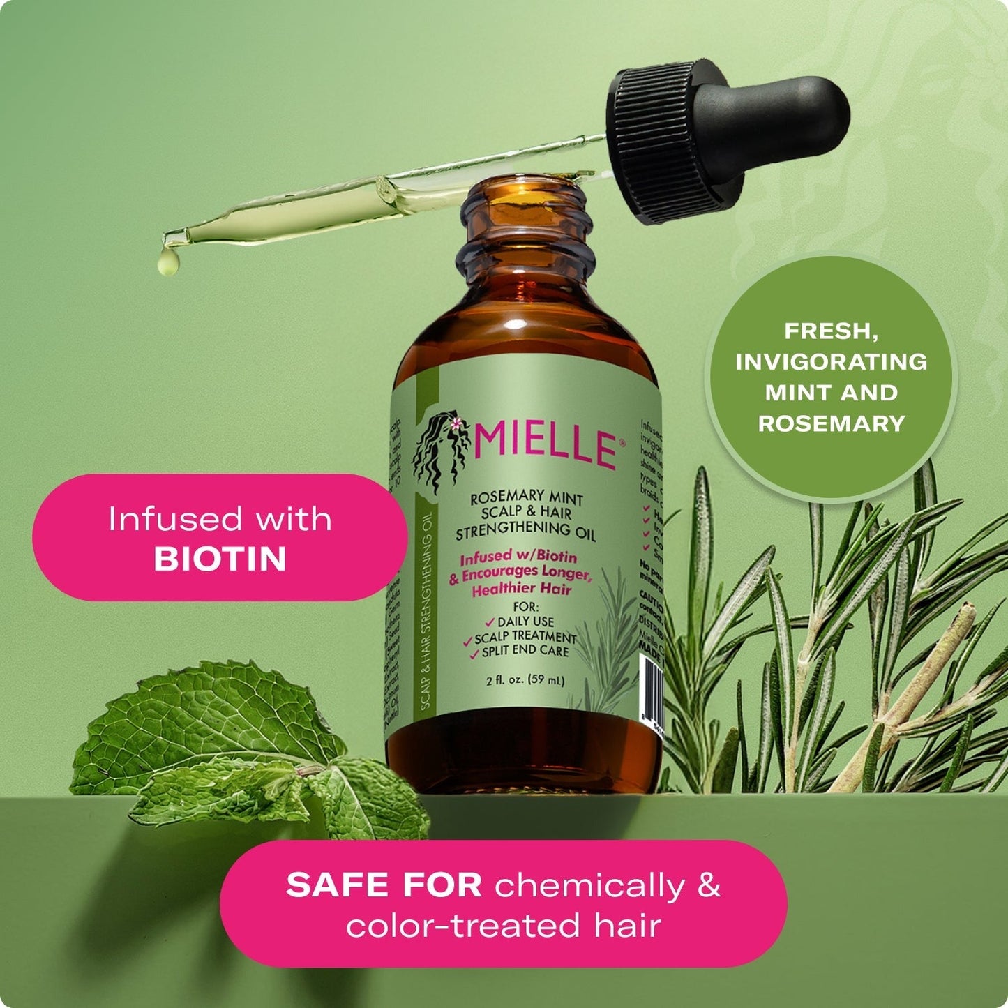 Rosemary Mint Scalp & Hair Strengthening Oil